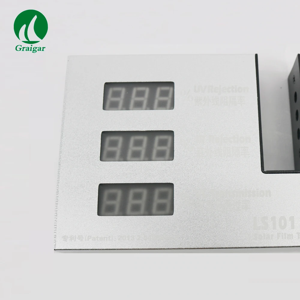 LS101 измеритель передачи солнечной Пленки Тестер UV 365 нм VL 380-760 ИК 950 Заводская