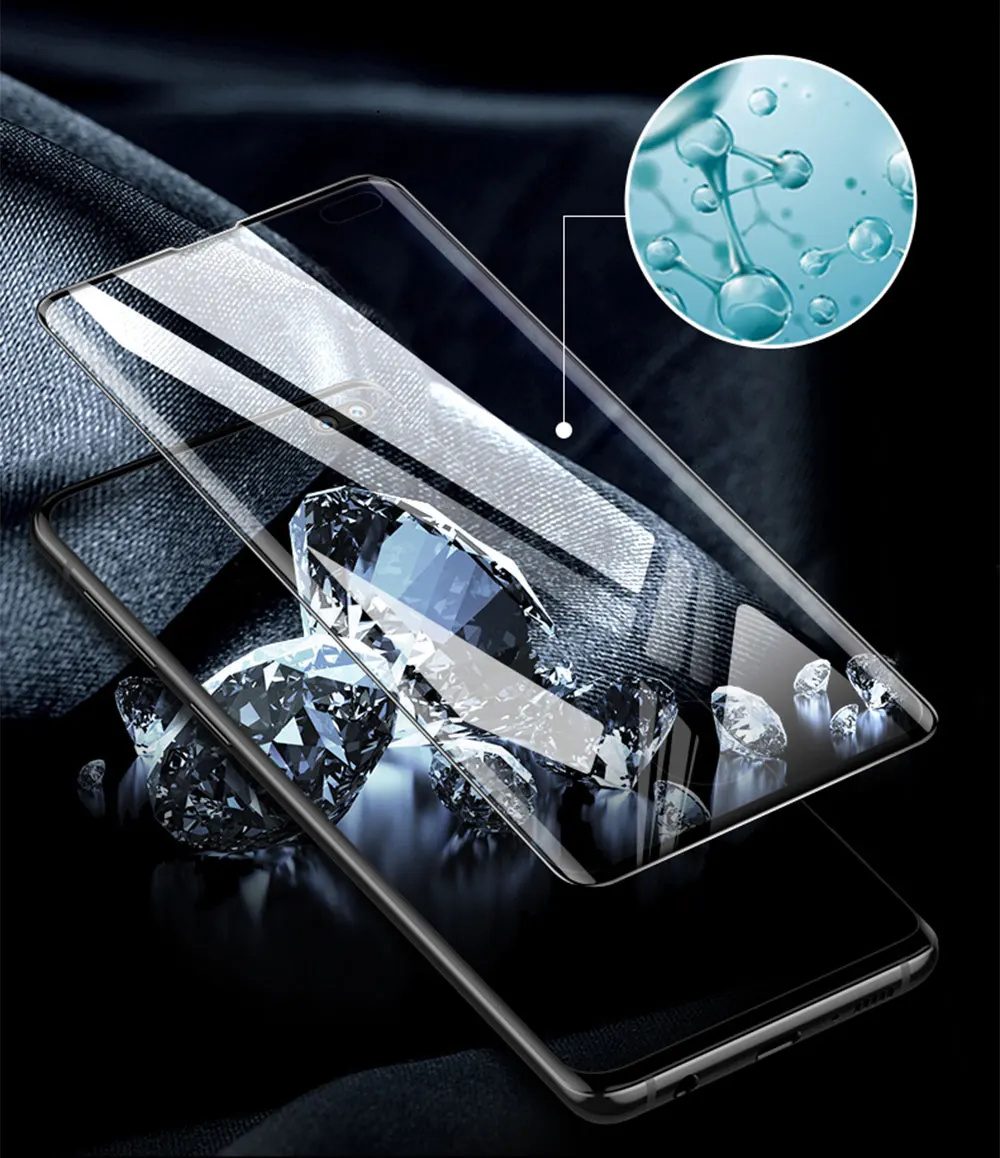 Для samsung Galaxy S10 Plus Закаленное стекло Защитная пленка для экрана для samsung Galaxy S10 S10e стекло полное покрытие защита экрана 9H