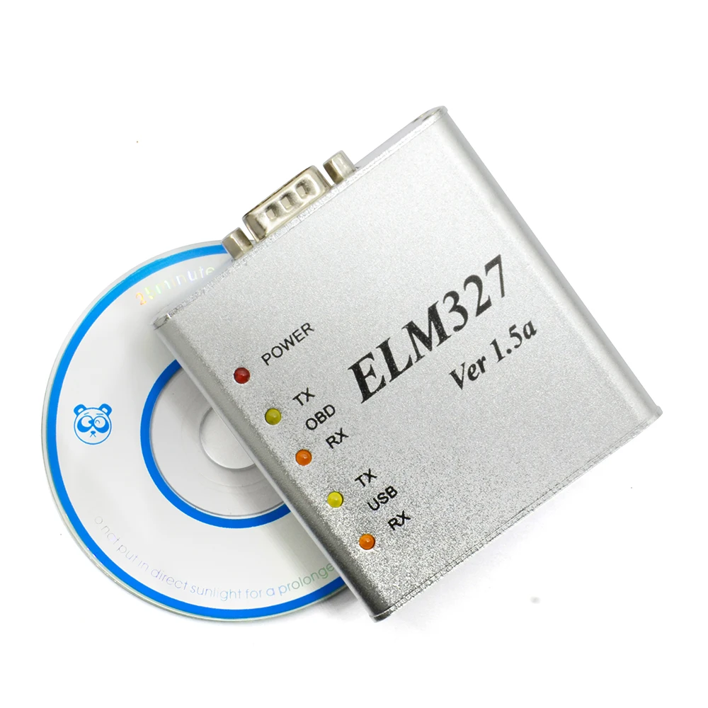 Автомобильный диагностический сканер ELM327 Metal V1.5/V1.5a OBD2 металлический интерфейс USB