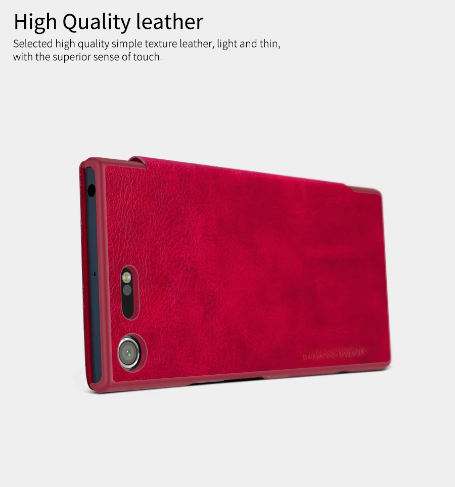 Чехол книжка из искусственной кожи для Sony Xperia XZ Premium Nillkin Премиум Защитный