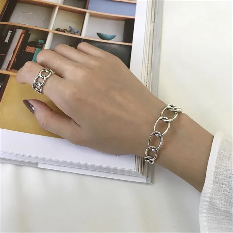 Ying vahine Новые подлинные 925 пробы серебряные ювелирные изделия серебряные кольцевые браслеты для женщин bijoux femme