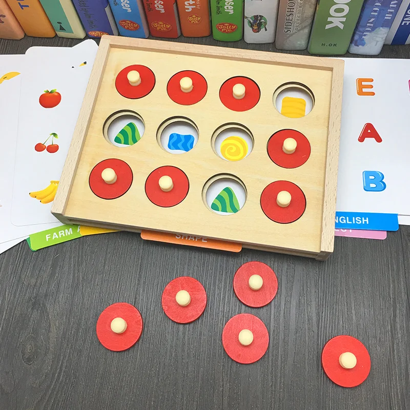 

JaheerToy Montessori Early Childhood Toys Memory Game Desktop Parent Child Interaction Toy Mathematics Teaching Aids Gifts