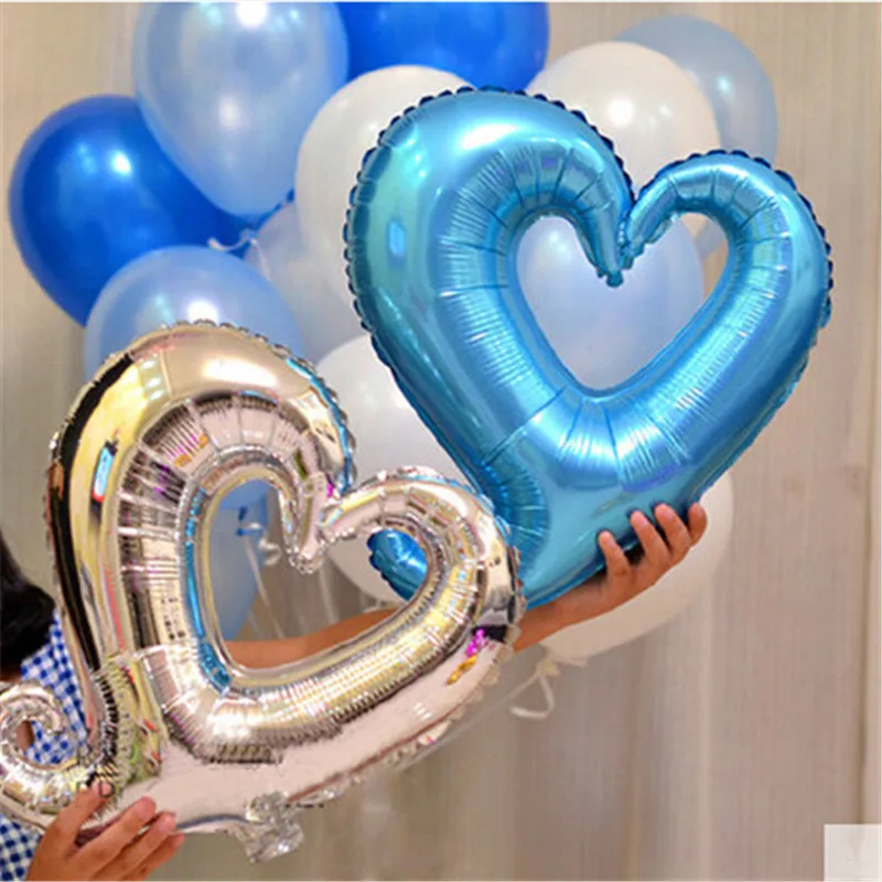 2018 Promotion New Helium Fashion 500pcs 18 Inch Hook Heart Shaped Balloon Foil Wedding Decoration Birthday Gogo Aluminum Toy | Дом и сад
