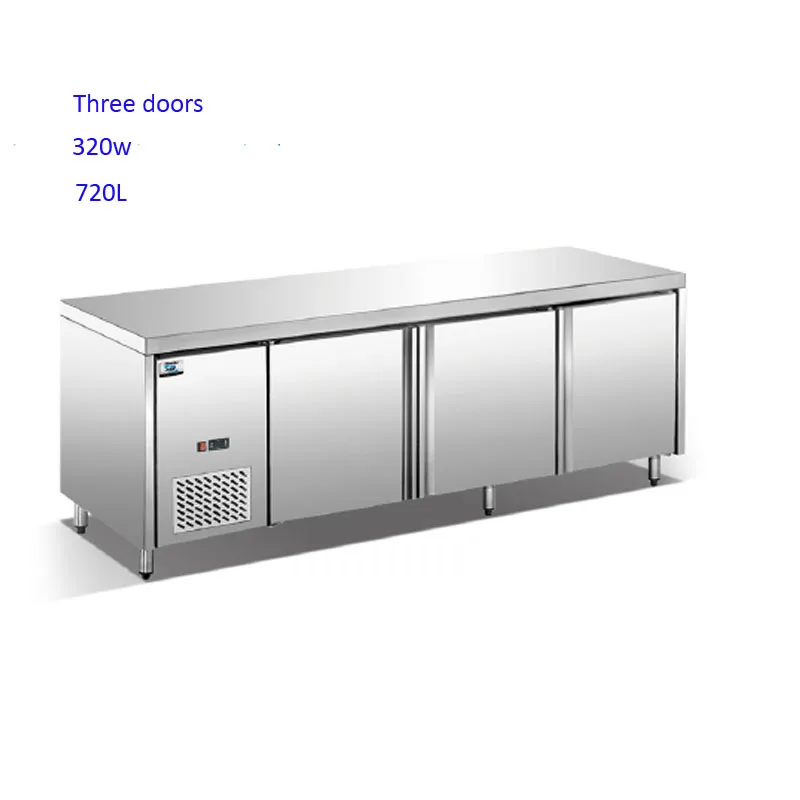 

Коммерческий холодильник с 3 дверцами из нержавеющей стали, морозильник под прилавком, цена с брендовым компрессором