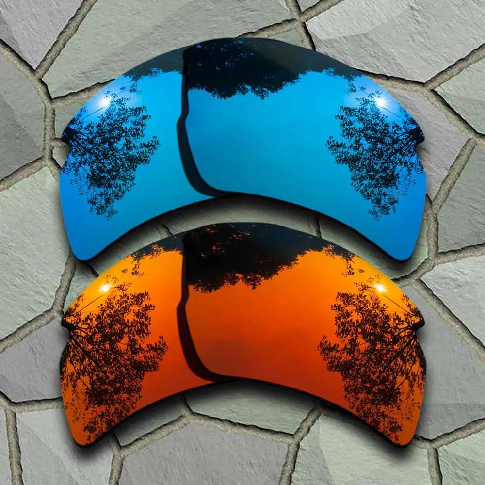 Sky Blue-Red Orange Солнцезащитные очки, поляризованные, Сменные линзы для Оукли Flak 2,0 XL-разновидности - Цвет линз: Sky Blue-Red Orange