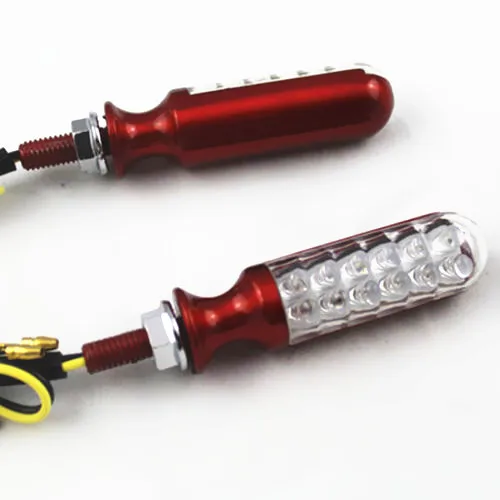 

Красный металлический светодиодный указатель поворота для Honda CBR600RR 600SE 900RR Kawasaki Yamaha Suuzki