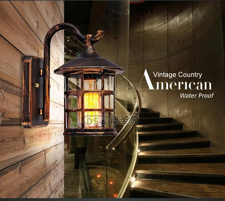 

Vintage water-proofed outdoor wall light for aisle balcony