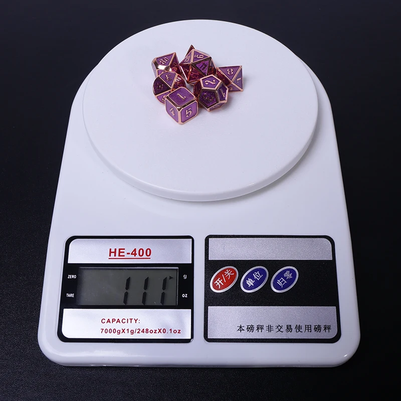 d&ampd rpg metal dice set polyhedral solid dungeons and dragons dnd digital purple dices table games Zinc alloy pattern d20 10 8 12 | Спорт и