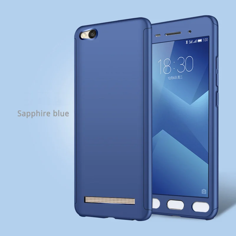 Роскошный Алюминиевый чехол для телефона xiaomi redmi 4A металлическая рамка акриловая зеркальная задняя крышка Hongmi 4a для Xiaomi Redmi 4A чехол 5,0 дюйма - Цвет: 360-Blue