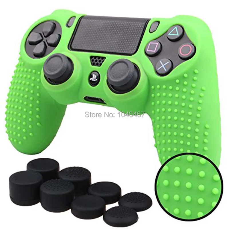 Силиконовый чехол для контроллера Sony Dualshock PS4 DS4 Slim Pro защитный + колпачки захвата