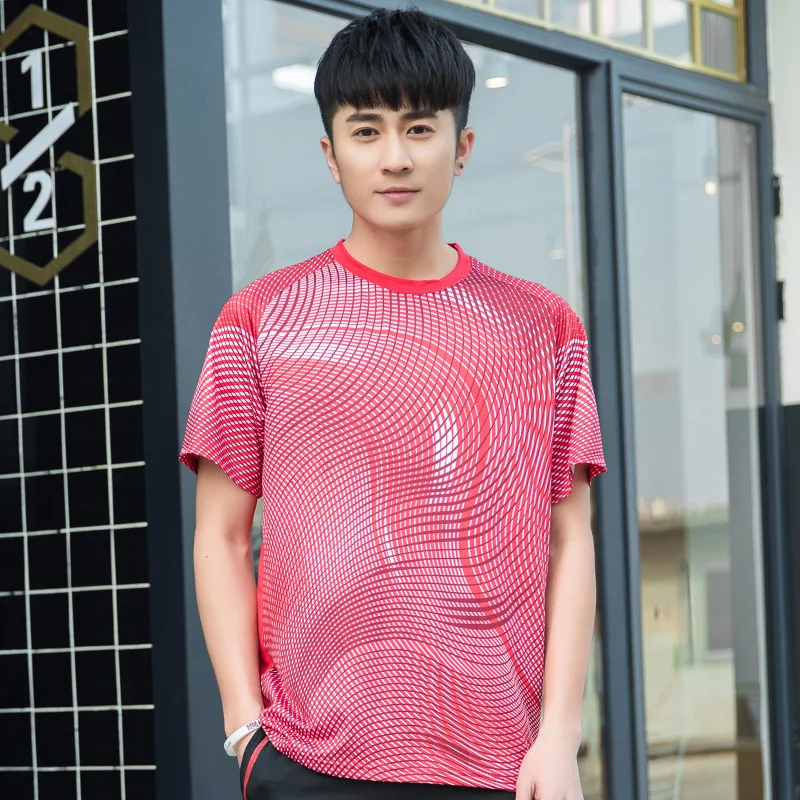 Man 1 shirt Бесплатные теннисные рубашки для мужчин/женщин, футболки для бадминтона, футболка для настольного тенниса для мужчин, футболки для бадминтона, спортивные футболки A106 - Цвет: Man 1 shirt