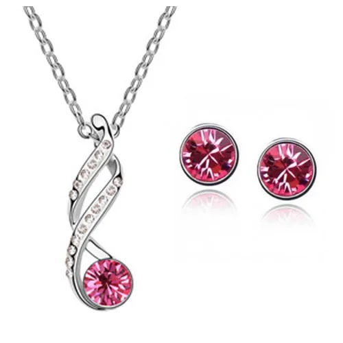 Новинка 2014 оптовые продажи австрийский кристалл свадебные комплекты ювелирных