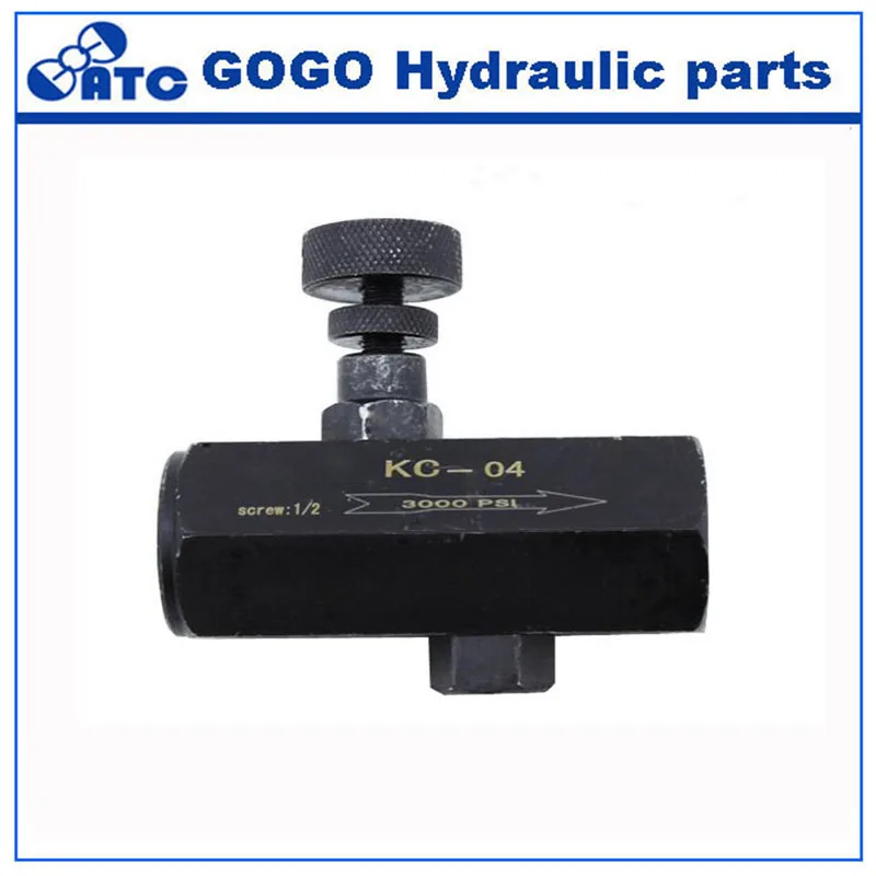 Клапан контроля потока серия KC обратного клапана дроссельной заслонки простой