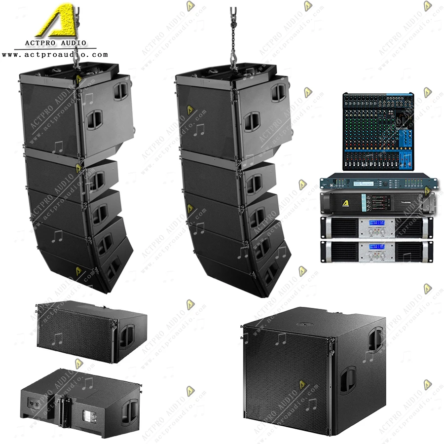 PA audio J8 V8 TTL55 dounle 10 дюймов 12 сабвуфер двойной 18 линейный массив динамик уличная