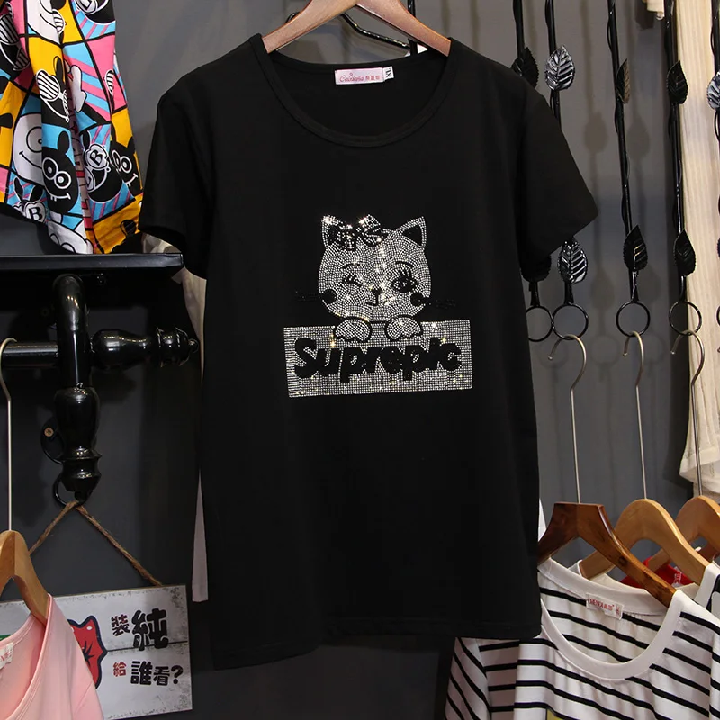 Футболка Zuolunouba женская с коротким рукавом модная Свободная рубашка в стиле