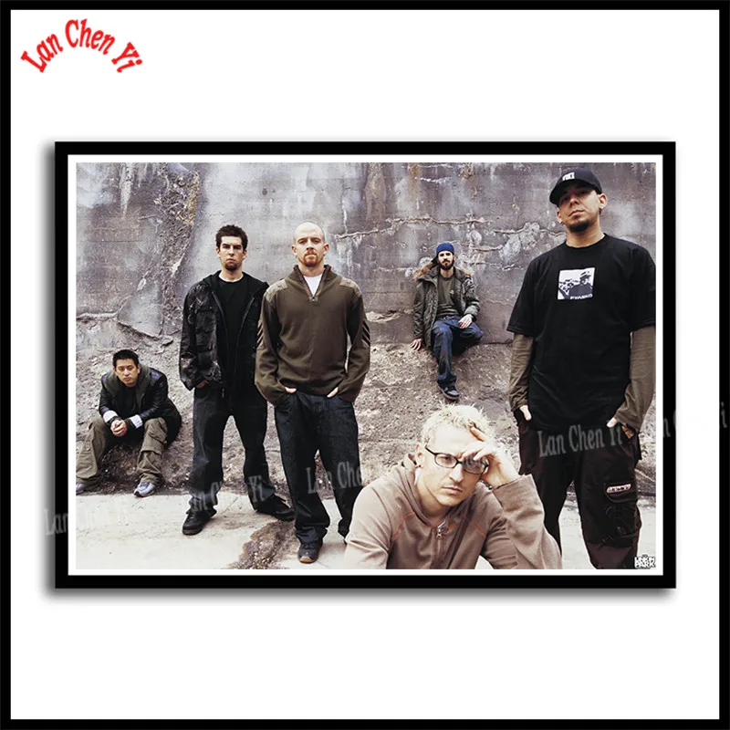 Linkin park Рок-Группа с белым покрытием бумажные плакаты Европейская и американская музыка звезда декоративная живопись кафе бар плакаты