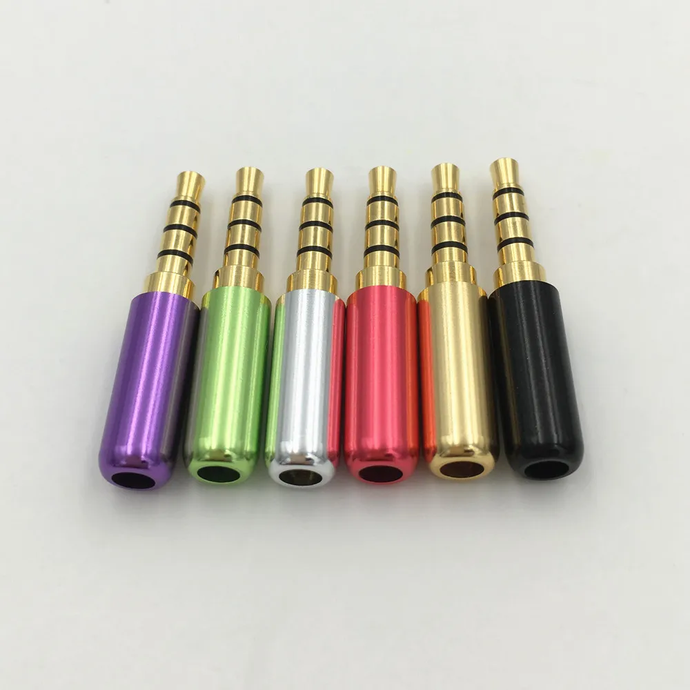 8 шт. алюминиевые мини аудиоразъёмы 3 5 мм 4 полюса|connectors gold|connector 3.5mmconnector 3.5 |