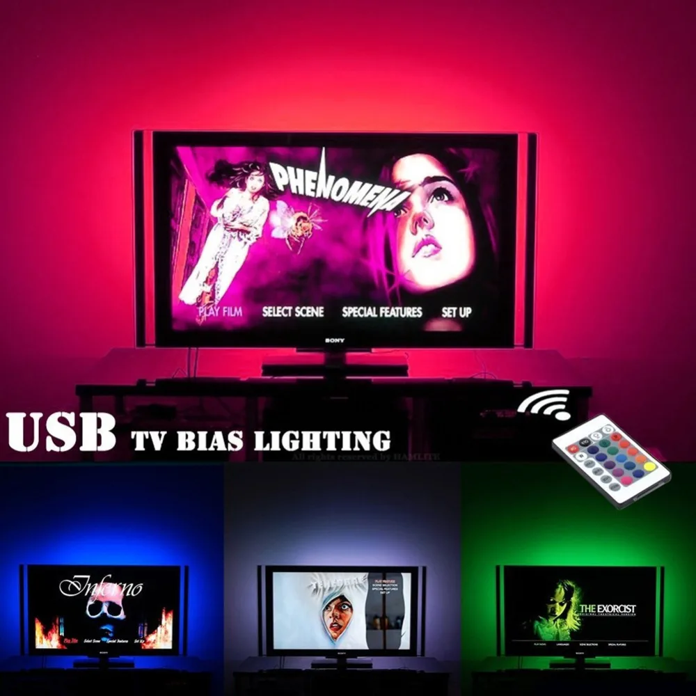 Фото USB Светодиодная лента DC 5 в 5050 RGB мини 3 ключа 17Key RF ИК пульт гибкий светильник IP65 ТВ USB Светодиодная лента DC 5 в 5050 RGB мини 3 ключа 17Key RF ИК пульт гибкий светильник IP65 ТВ