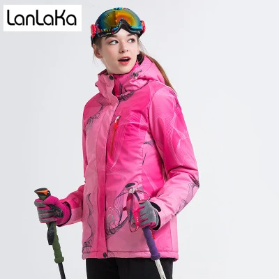 LANLAKA новая брендовая лыжная куртка для женщин куртки сноуборда теплая зимняя