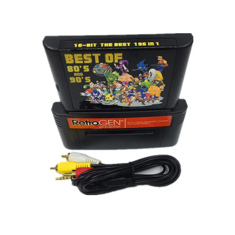 Для RetroGEN позволяет вам играть в игровой картридж sega gensis для консоли SNES с 196 1