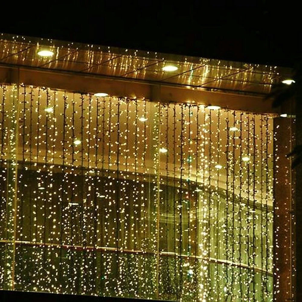 3M x 300 LED Linkable дизайн сказочные Занавески свет идеально подходит для дома сада