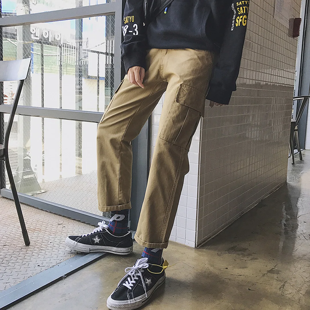 Aelfric Eden Vintage Solid Color Harem Mens Pants Casual Trousers 2018 Autumn Joggers Male Sweatpants Fashion Streetwear MC13 | Мужская