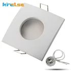 Водонепроницаемая потолочная рама с IP65, встраиваемые светильники, наборы освещения для ванной, Белая Квадратная розетка GU10 MR16, встроенный потолочный светильник