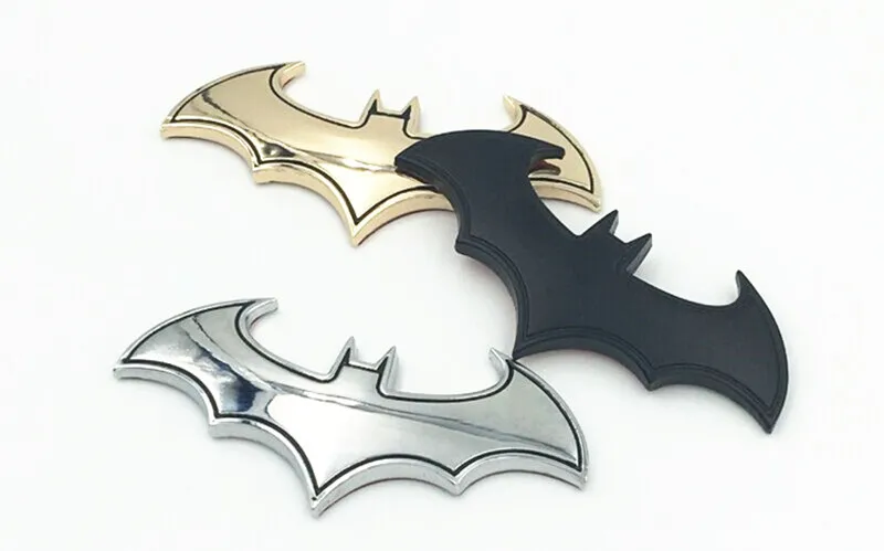 Автомобильные наклейки 3D металлическая наклейка с логотипом Бэтмена эмблема