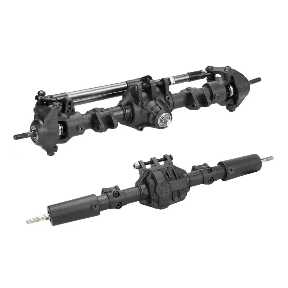 Front and Rear MEREPACCOR RC автомобиль передний задний прямой полный мост для 1:10 RC Гусеничный осевой SCX10 II 90046 90047 Запчасти для обновления - Цвет: Front and Rear