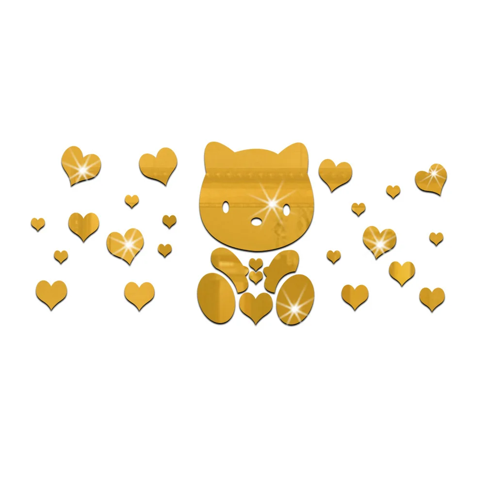 Популярное украшение для детской комнаты защита на стену любовь медведь 3D модный