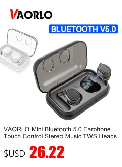 Беспроводные наушники VAORLO TWS с шумоподавлением HiFi V5.0, Bluetooth наушники, гарнитура, стерео мини наушники, зарядное устройство, Дополнительный внешний аккумулятор