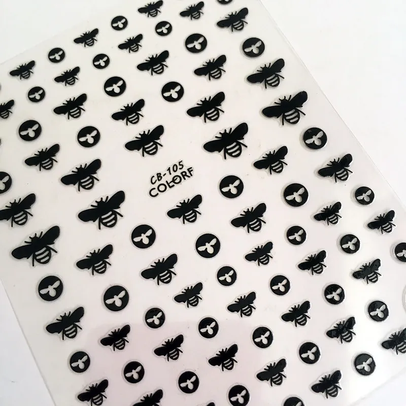 

Newest CB sereis CB-105 bee 3d nail art sticker nail decal stamping export japan