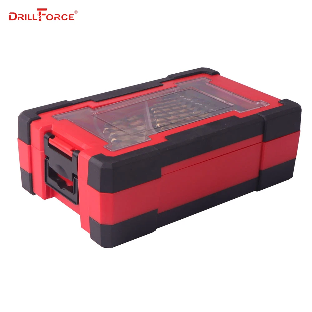 Сверла с титановым покрытием DRILLFORCE 25 шт. набор сверл для металла и