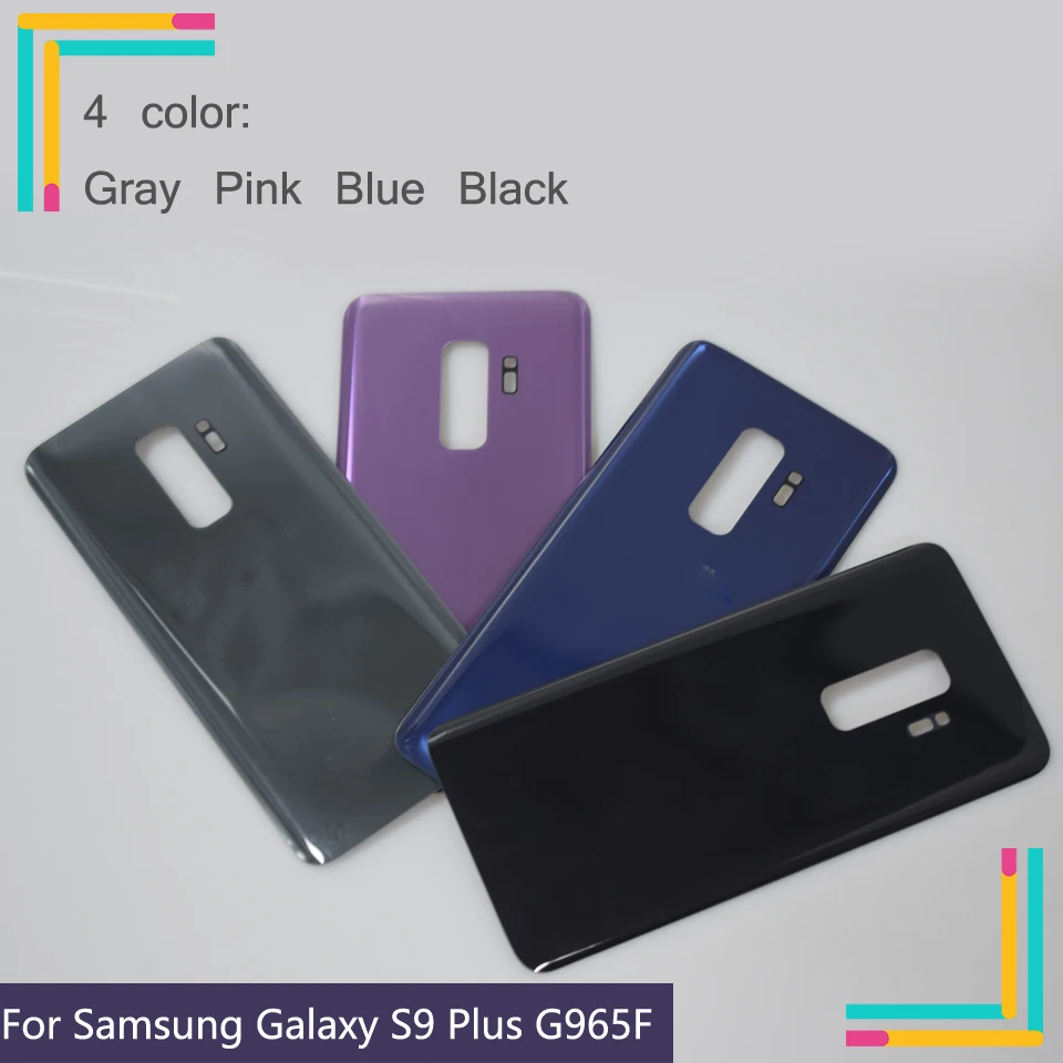 

50Pcs/lot For Samsung Galaxy S9+ S9 Plus G965 G965F SM-G965F Housing Battery Cover Back Cover Case Rear Door Chassis Housing