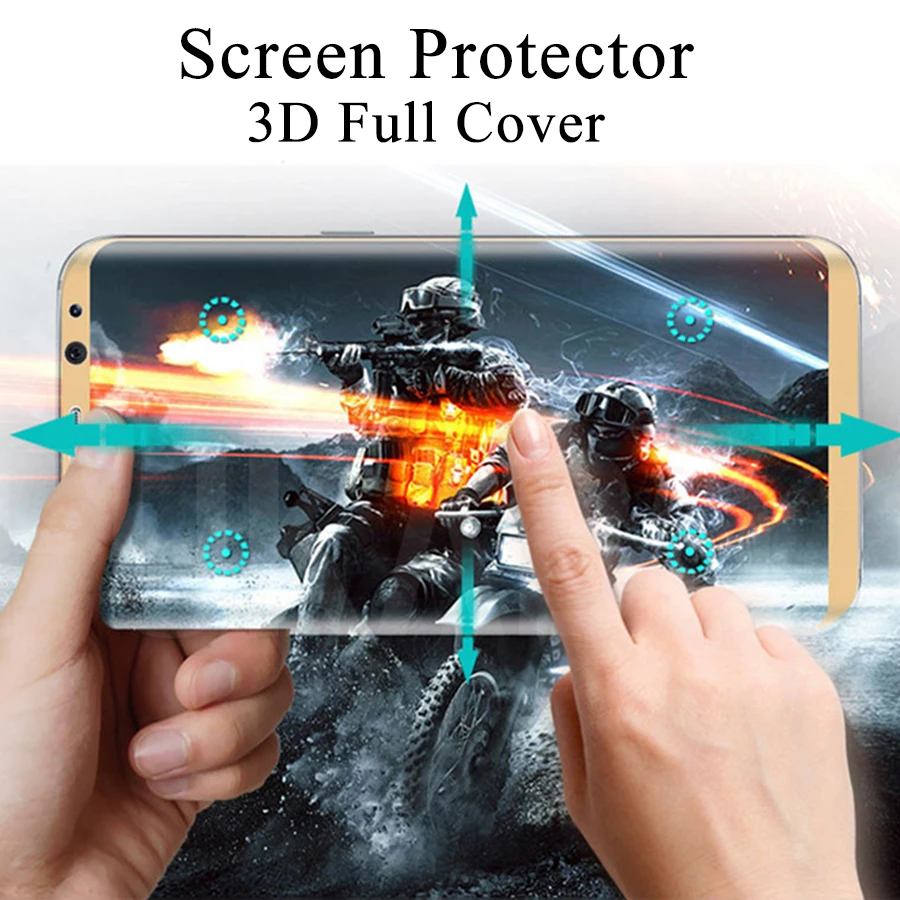 3D чехол для Samsung Galaxy Note 8 Защита экрана Note8 защитная пленка из закаленного стекла