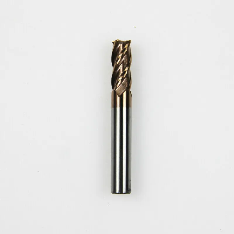 VHM End Mill 4 Flutes Flat 55Hrc PVD coating Carbide mill 75MM length 6MM 8MM 10MM 12MM | Инструменты
