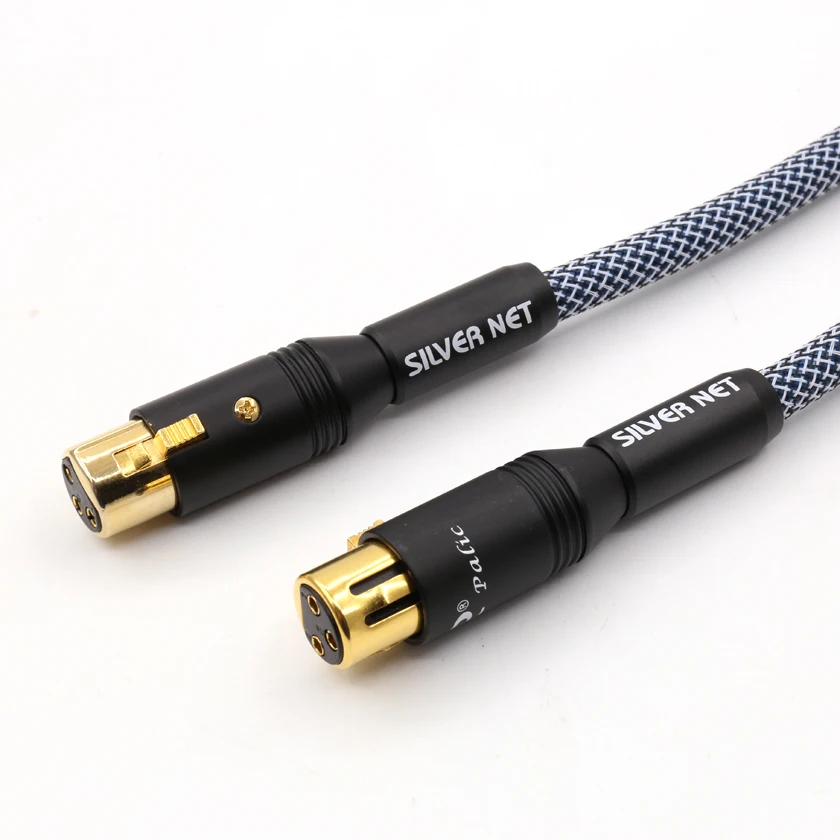 Hi Fi аудио 5N Чистая медь посеребренный кабель для соединения с разъемом RCA к XLR|kable| |
