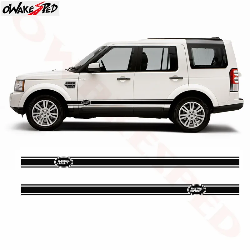 Виниловые наклейки для боковой юбки автомобиля 2 шт. Стайлинг Land Rover Discovery Range Sport