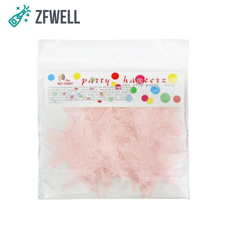 ZFWELL Transparent colored red five-pointed star pull flower garland flag wedding party birthday bar decoration suppl6 | Дом и сад