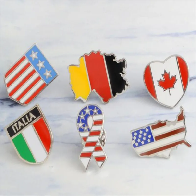 1 шт. новый металлический значок с флагом эмаль декоративный рюкзак джинсовая
