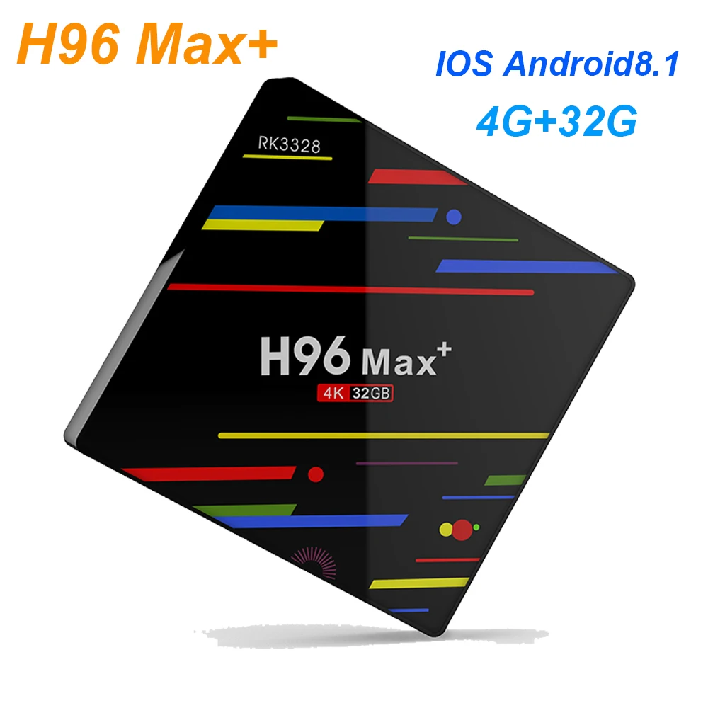H96 MAX + Plus Android 8 1 Smart TV Box 4 Гб ОЗУ 32 ПЗУ телеприставка RK3328 WiFi 4K VP9 HDR10 H.265 медиаплеер PK Pro