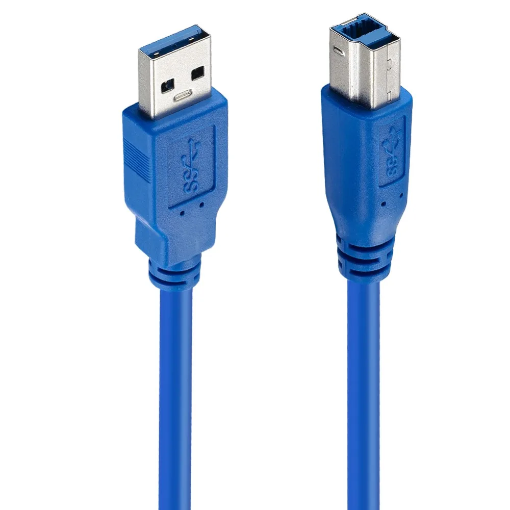 Кабель для принтера Bochara USB 3 0 кабель типа Папа папа Тип B из фольги + Плетеный