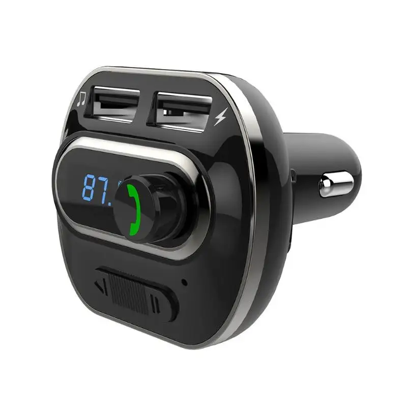T19 USB зарядное устройство адаптер Поддержка MP3 lcd TF карта U диск fm передатчик Bluetooth с