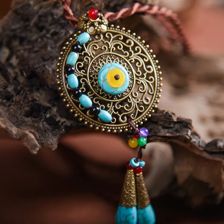 Chinese style semi jewel Pendant Fashion woman sweater chain new of Long Necklace |