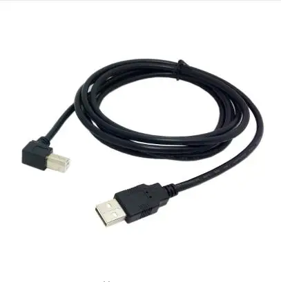

Black USB 2.0 A Male to B Male Right Angled 90 Degree Printer Scanner Hard Disk Cable 2m