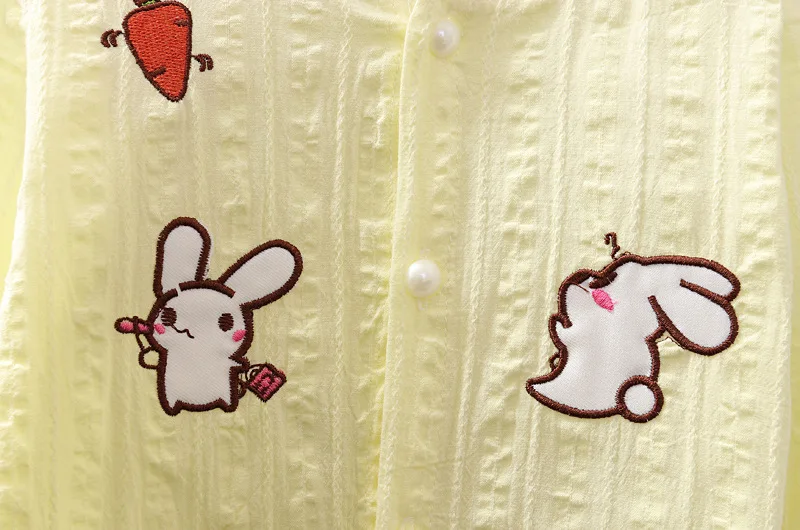 Cielarko/блузки для девочек с длинным рукавом кролик детская рубашка Симпатичные