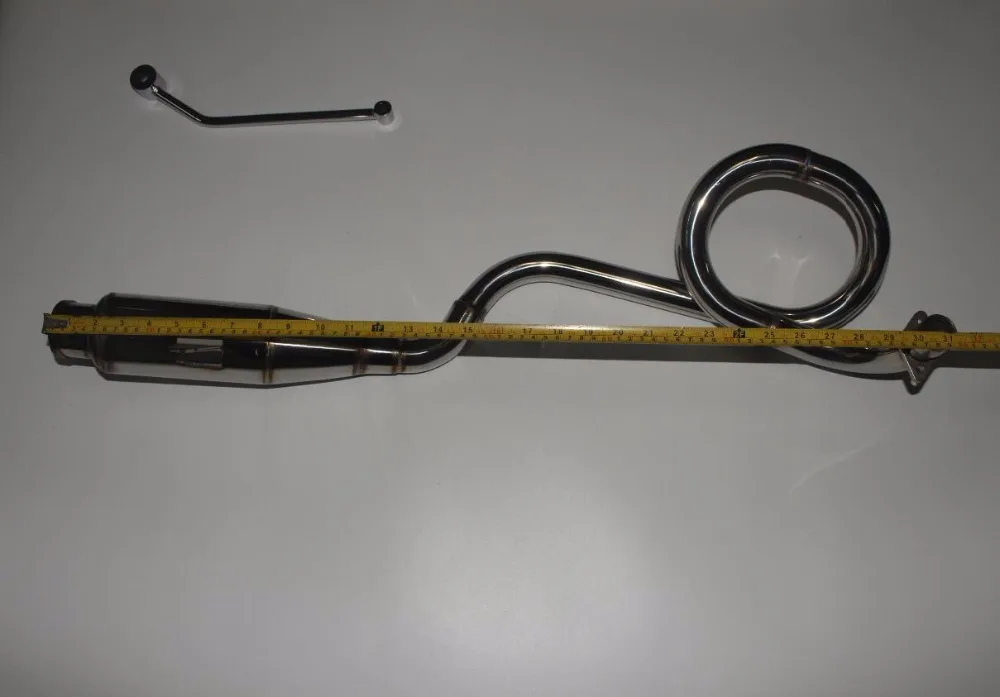 

Loop Exhaust New Exhaust for DAX and Monkey Stainless Muffler DAX Monkey free shipping