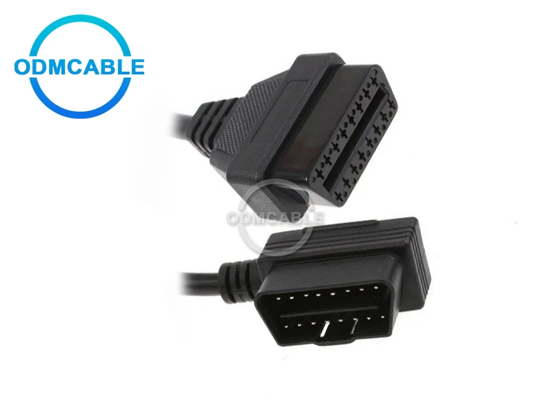 OBD-II кабель OBD2 16Pin штекер к женскому Удлинительный диагностический удлинитель 100