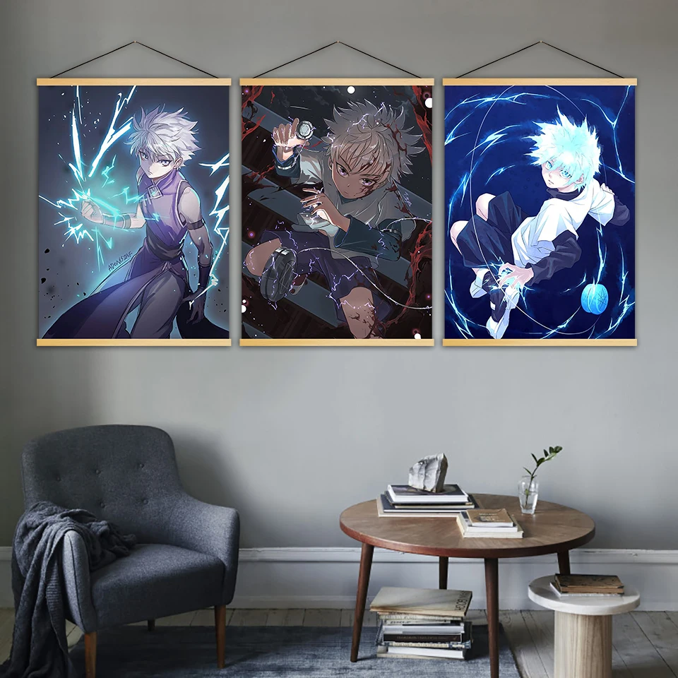 Настенная картина Killua Hunter X простой постер на холсте в скандинавском стиле