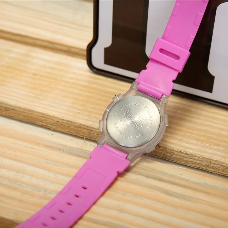 3D Led Цифровой снег белый Проектор Мультфильм Смотреть Дети Наручные Часы